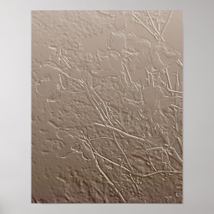 Blommigt av av teckningsutkast för Embossed Magno Poster
