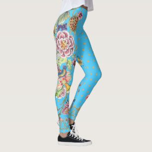 Blommigt av Bevackra Turcos Butterfly Chinoiserie Leggings