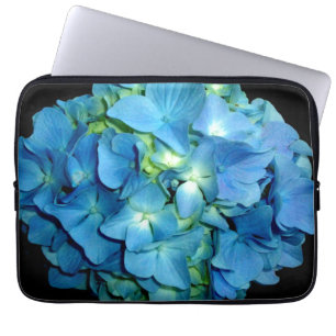 blommigt av blåblomma, elegant laptop sleeve