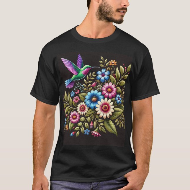 Blommigt av blommande skönhet t shirt (Framsida)
