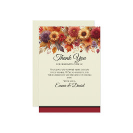 Blommigt av blommor i höstas tack kort