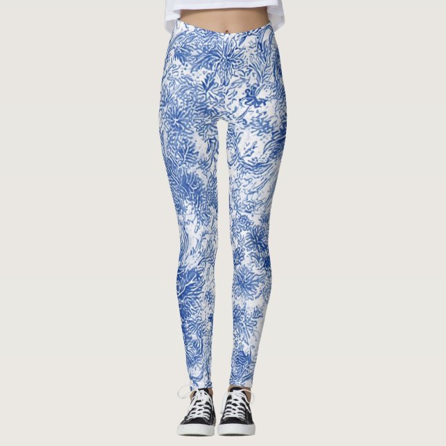 Blommigt av borttagningsmedel - legeringar leggings (Framsida)