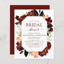 Blommigt av budgeterad burgundisk marin blå Möhipp