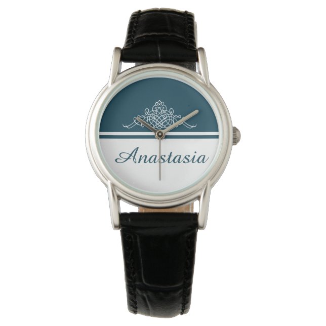 blommigt av elegant armbandsur (Framsida)