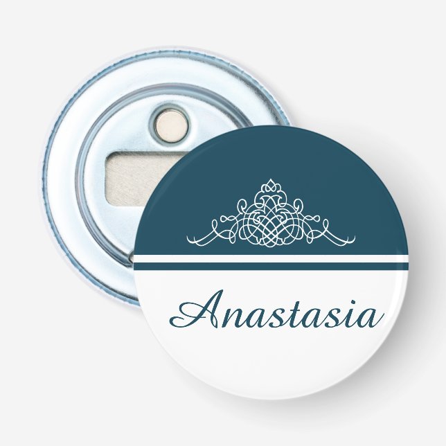 blommigt av elegant flasköppnare (Framsidan)