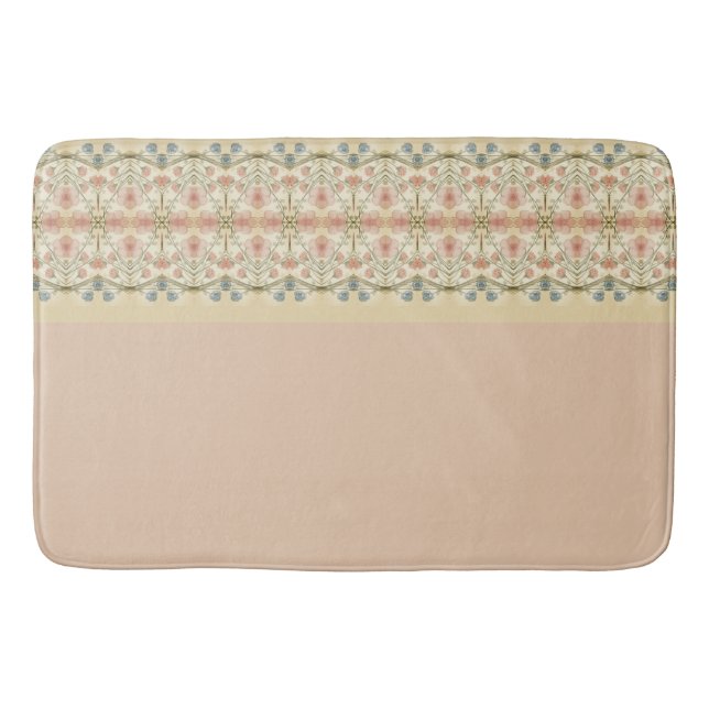 Blommigt av elegant i färdigsmält  och formgivning badrumsmatta (Framsidan)