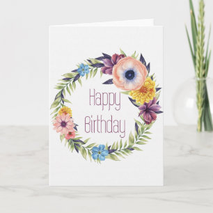 Blommigt av elegant Kort för utandning av Grattis 