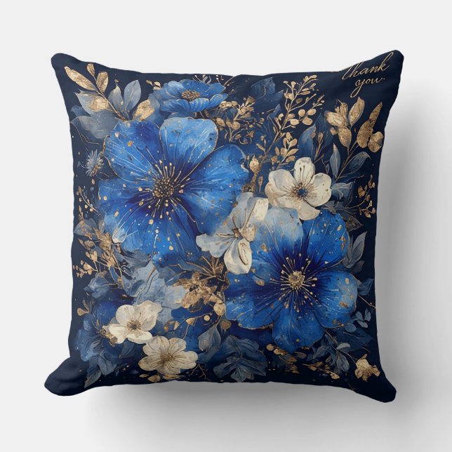 Blommigt av elegant kudde (Framsida)