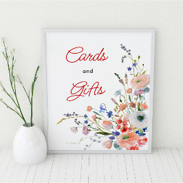 Blommigt av elegant och Poster av gåva