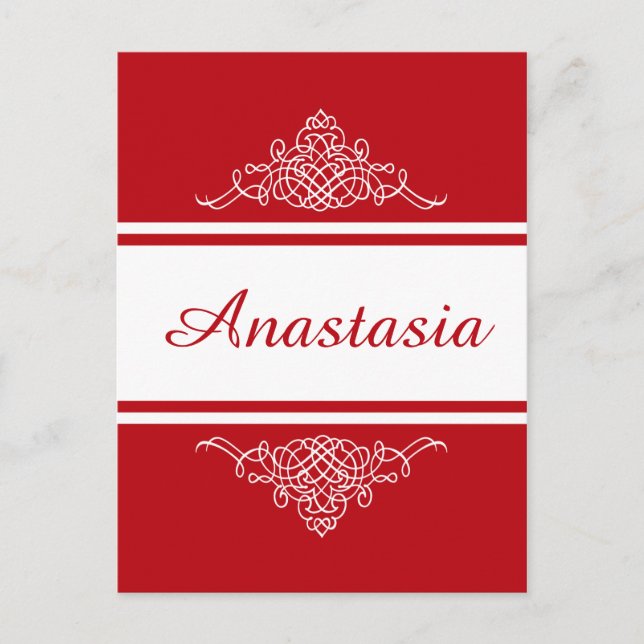 blommigt av elegant vykort (Framsida)