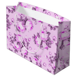 blommigt av eleganten för rosa lila