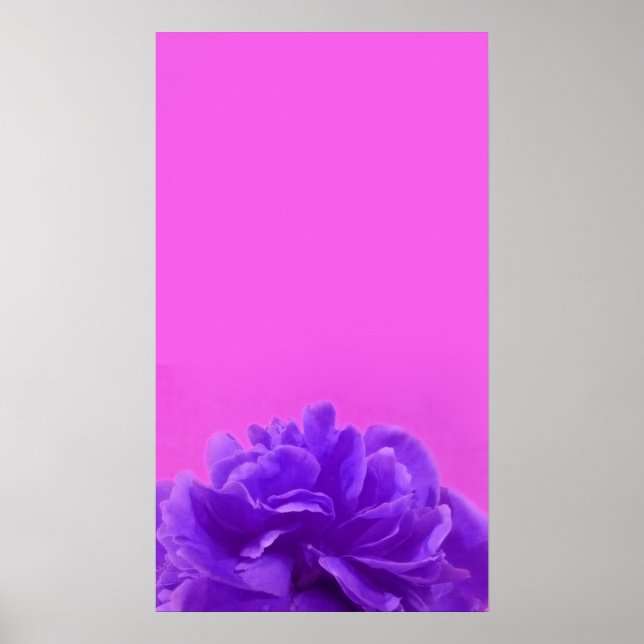 Blommigt av elegantens Lila Poster (Framsidan)
