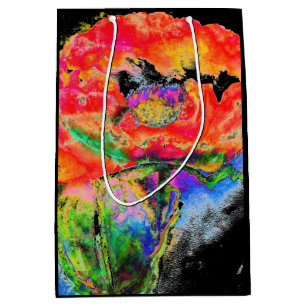 blommigt av elegantens röda abstrakt, vattenfärgmå