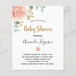 Blommigt av eukalyptus för rosa av babyskor