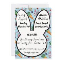 Blommigt av färglös Tecknad Bunny Carrot & Påskägg