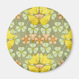 Blommigt av fjäril, botaniskt färgämne magnet