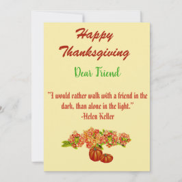 Blommigt av Grönt för thanksgiving-fel Julkort