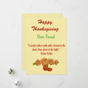 Blommigt av Grönt för thanksgiving-fel Julkort