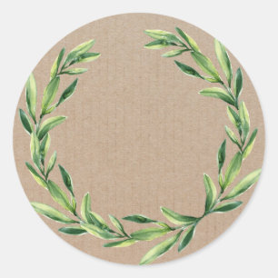 Blommigt av handgjord Vintage av Runt Klistermärke