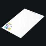 Blommigt av hästskotyp  Anteckningsblock av typ Th<br><div class="desc">Skapa Skriva papper eller anpassningsbar när du lägger till ditt namn högst upp i anteckningsblocket. Den har en grafik i det nedre hörnet med en illustration av ett hästskon omgivet av blommor som skapar den perfekt för hästar eller någon som kärlek hästar och . Bilden är i kalkgrön, marinblå, vinkan...</div>