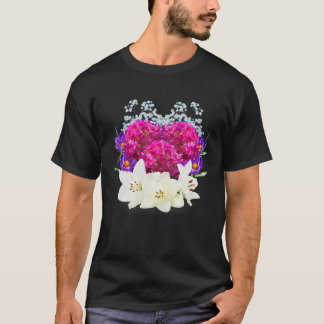 Blommigt av Hydrangeas Lillies Crocus Baby utandni T Shirt