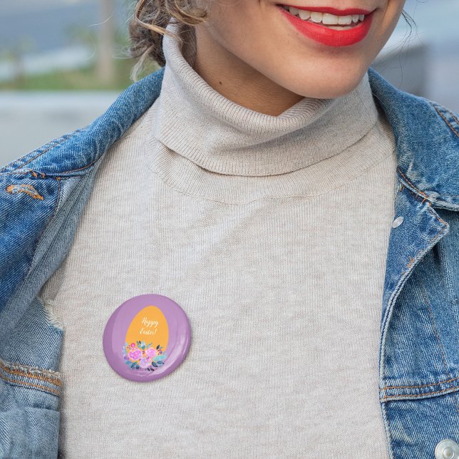 blommigt av  i glad påsk knapp (Skapare uppladdad)