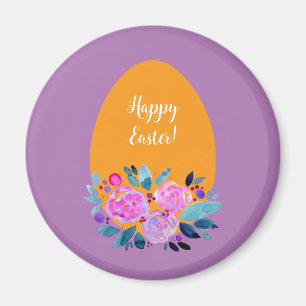 blommigt av i glad påsk magnet