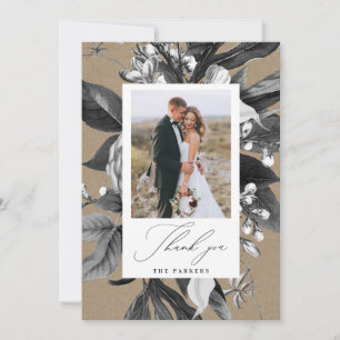 Blommigt av industriell Rustic Chic Photo Tack Kort