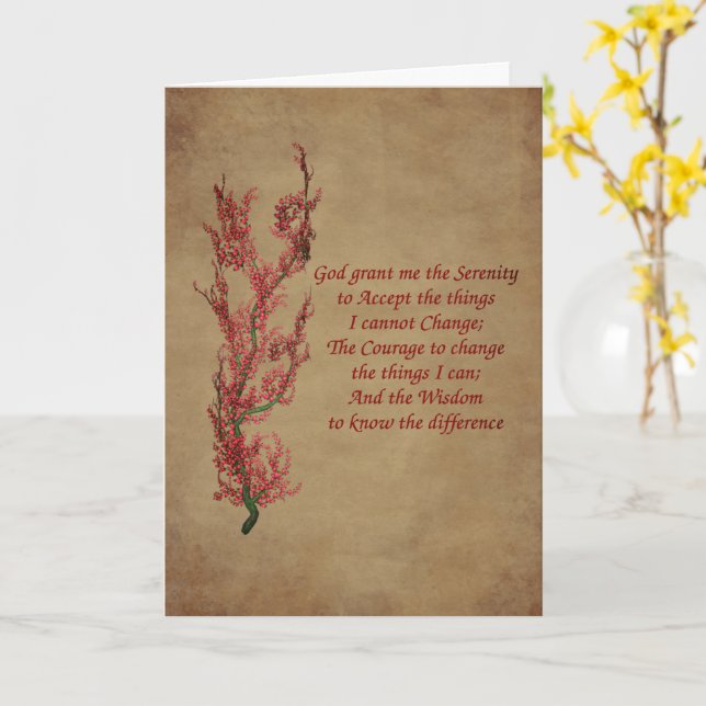 Blommigt av Inspiron Service Prayer-kort Kort (Gul blomma)