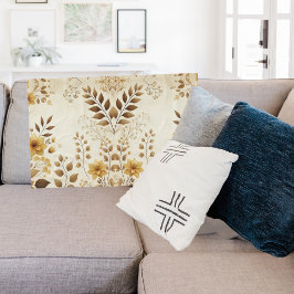 Blommigt av jordbruksmark fleecefilt