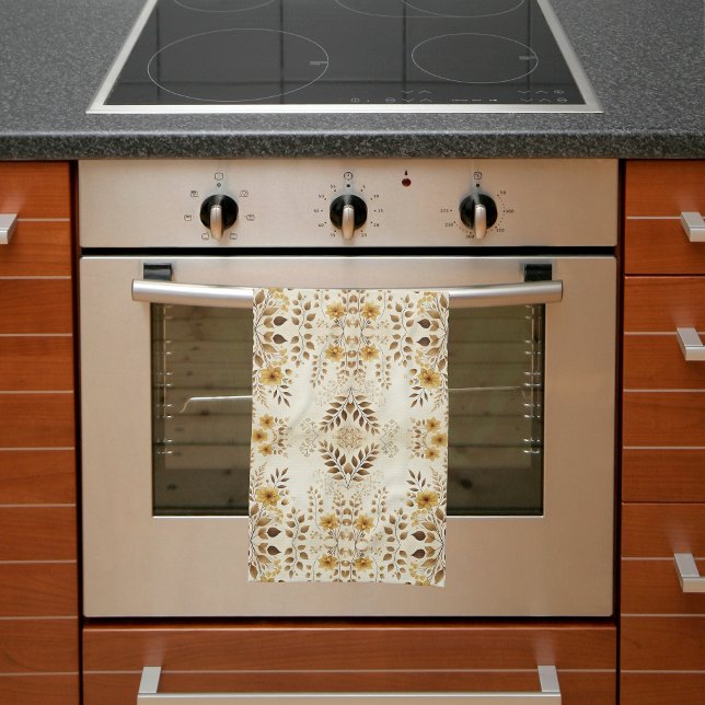 Blommigt av jordbruksmark kökshandduk (Skapare uppladdad)