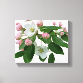 blommigt av körsbärsbärets söt rosa blommar vacker canvastryck