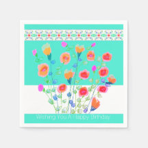 Blommigt av ljusa turkos och färgämnen