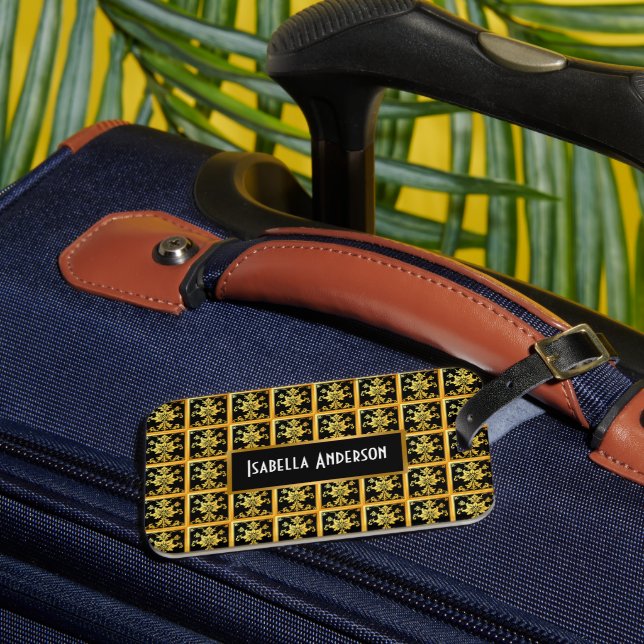 Blommigt av Luxury Trendig Elegant Collection Bagagebricka (Framsida Insitu 3)