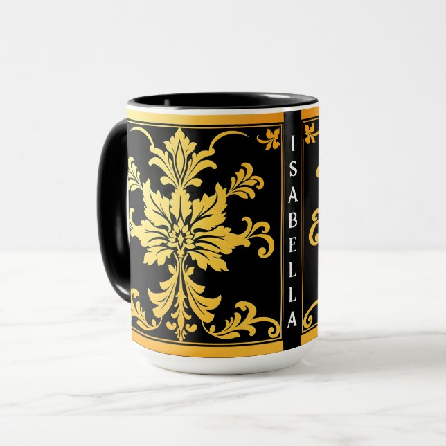 Blommigt av Luxury Trendig Elegant Collection Mugg (Framsida vänster)