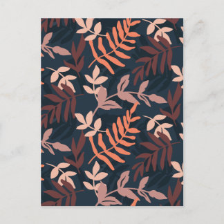 Blommigt av minimalistisk mörk helg vykort