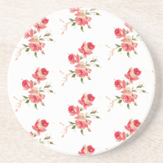 blommigt av mjuk rosa och röd ros elegant underlägg