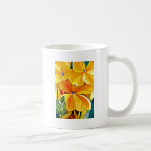 Blommigt av originalvattenfärg för vallblommor kaffemugg