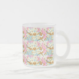 Blommigt av överflöd, frostat glas Mugg - Adiela A