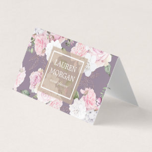 blommigt av ro-trädgårdens elegant, uppfällt affär visitkort