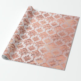 Blommigt av Rosa Copper Black Metallic Royal Presentpapper