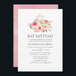 Blommigt av  Rosa och Gult Bat mitzvah Inbjudningar<br><div class="desc">Aquarelle Ro och gult Peonies Bat mitzvah inbjudningar i pastellskuggor med accenter av sage grönt designade för att snabbt och enkelt kunna anpassas till dina specifika behov.</div>
