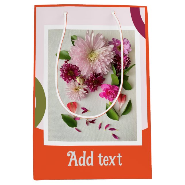 Blommigt av rosa och Orange (Framsidan)