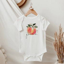 BLOMMIGT av savannnaH Little Peach Watercolor Frui T Shirt