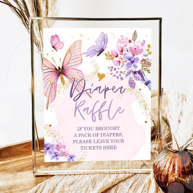 Blommigt av smidning av Raffle Butterfly Garden Ba Poster (Skapare uppladdad)