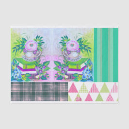 Blommigt av temat shabby chic Bok