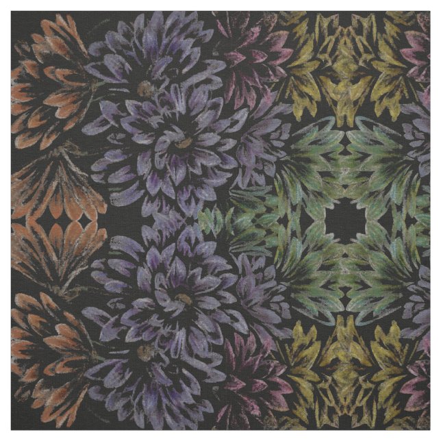 Blommigt av textur konst. konst. tyg (Provkarta)