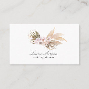 blommigt av tropiska eleganter - minimalistiskt Af Visitkort