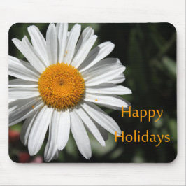 Blommigt av vacker vit daisy blomma i glad helg musmatta