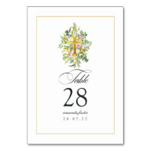 Blommigt av vattenfärg Baptism/ Christening/ Dedic